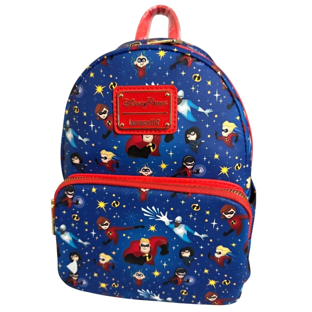 LOUNGEFLY Disney Parks THE INCREDIBLES Mini Backpack Bag Purse NEW